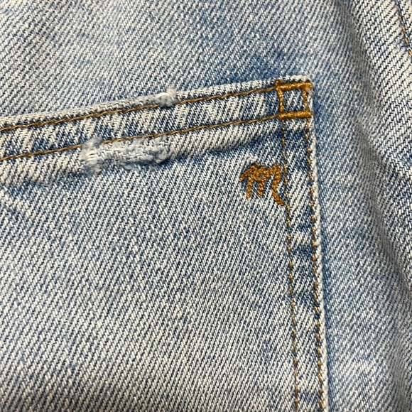 Madewell Rigid Denim Cutout Edition A-Line Mini Jean Skirt Size 25 - Picture 8 of 12